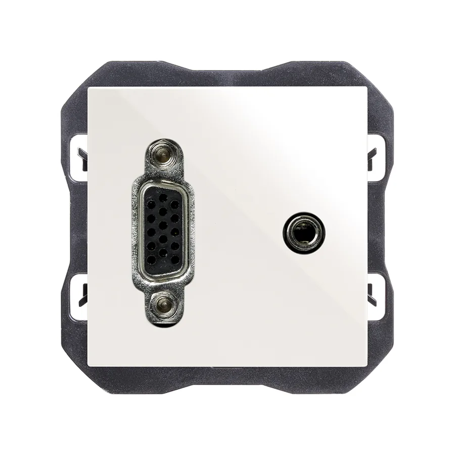 Simon 270 Connecteur VGA HD15 + mini-jack blanc