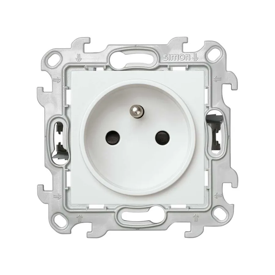 Simon 24 Harmonie Prise 2P+T 16 A 250 V connexion rapide blanc
